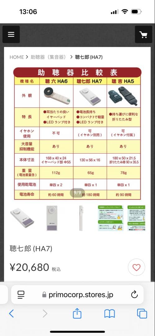 プリモ　集音器