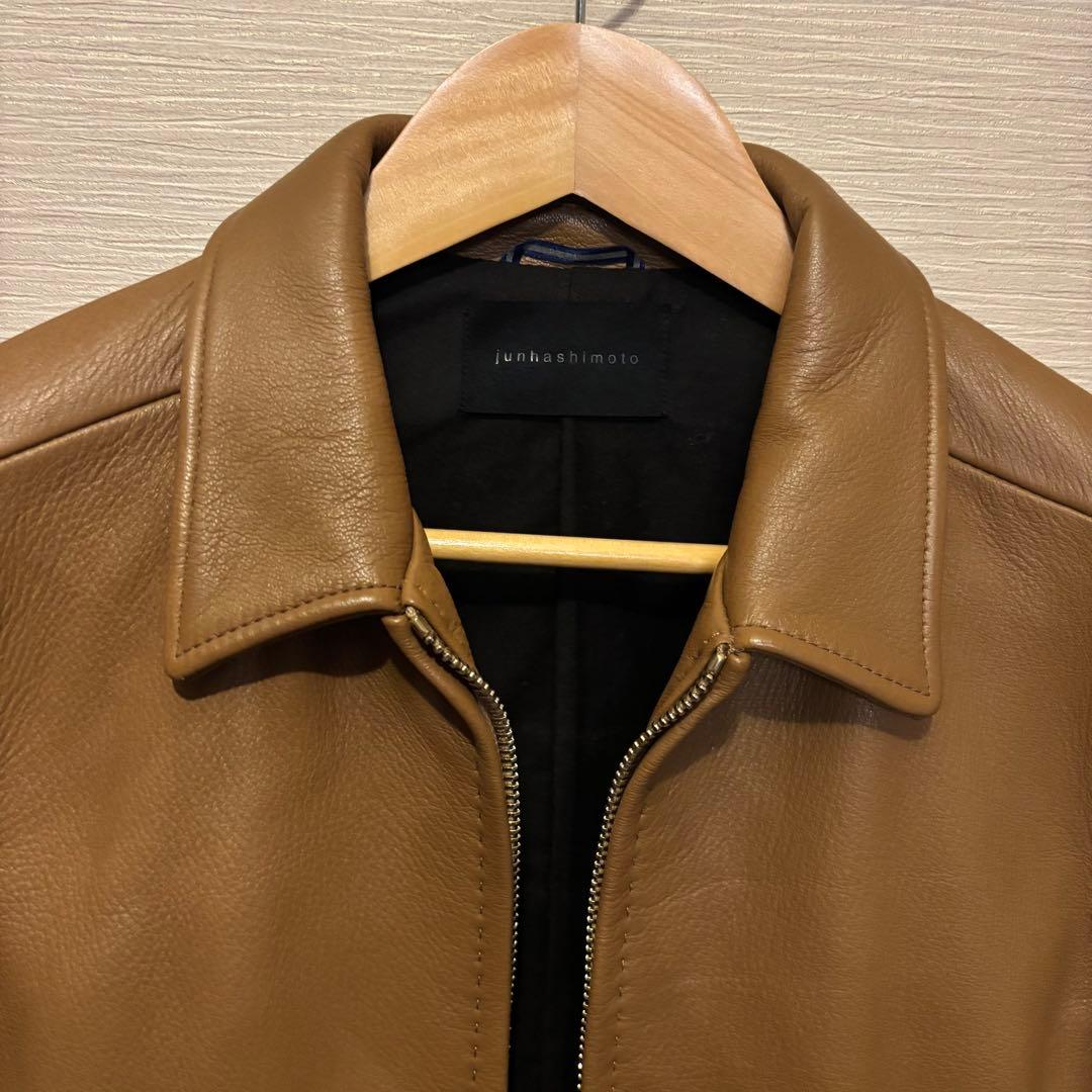 junhashimoto ZIP LEATHER SHIRTS ディアスキン