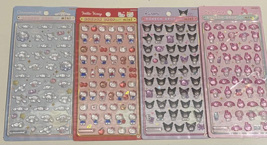 【正規品】サンリオ ボンボンドロップシール　ミニ ８枚セット