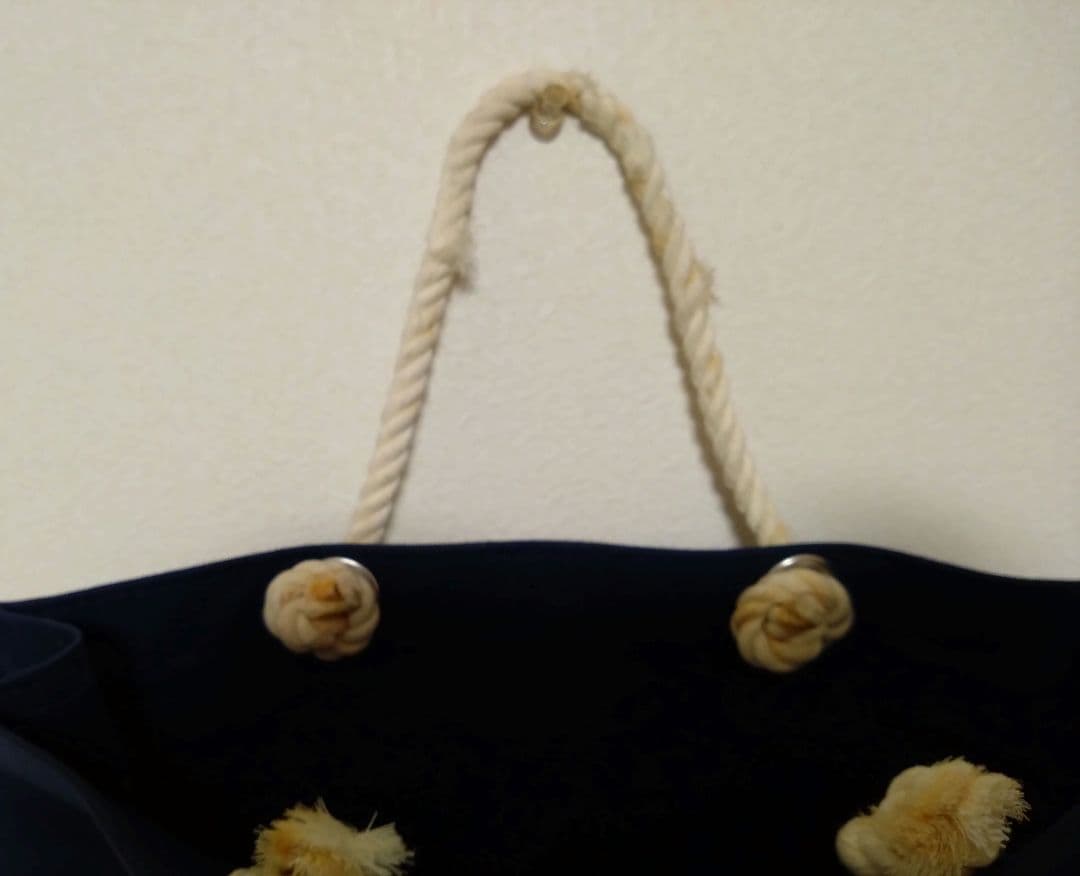 ☆横浜ゴム2点セット)昭和レトロ)YOKOHAMAトートバッグ紺色＋タイヤ型灰皿