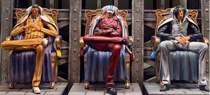 ワンピース 海軍大将 3体セット座台付き ガレージキット フィギュア