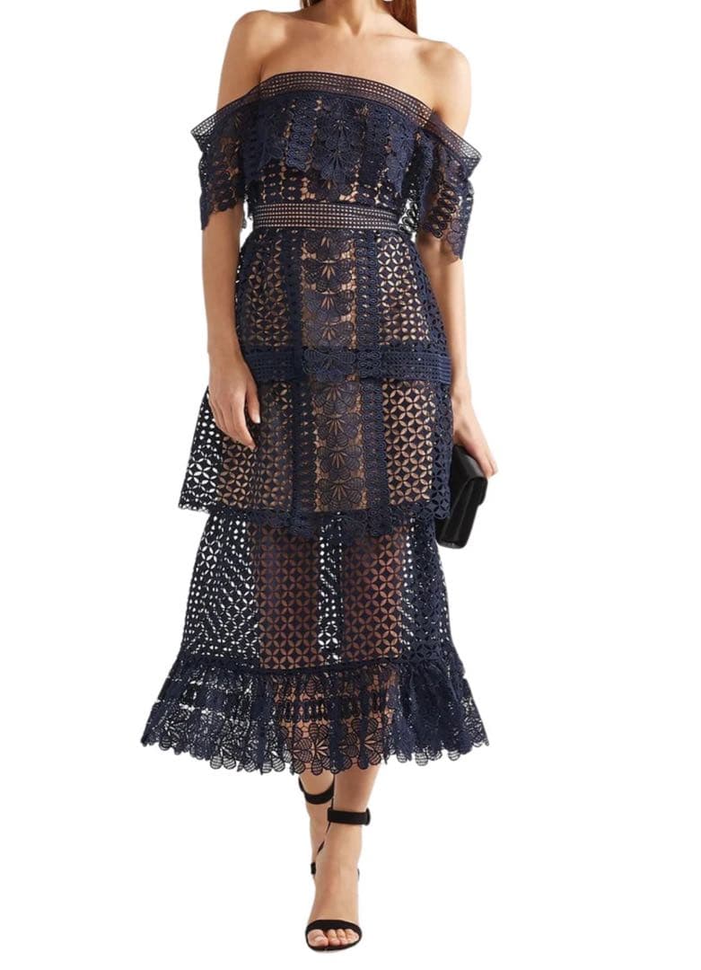 self-portrait セルフポートレイト クロシェレース ドレス