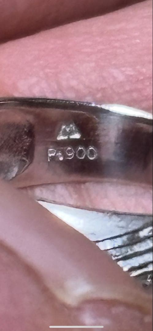 中古美品 Pt900プラチナリング 6g