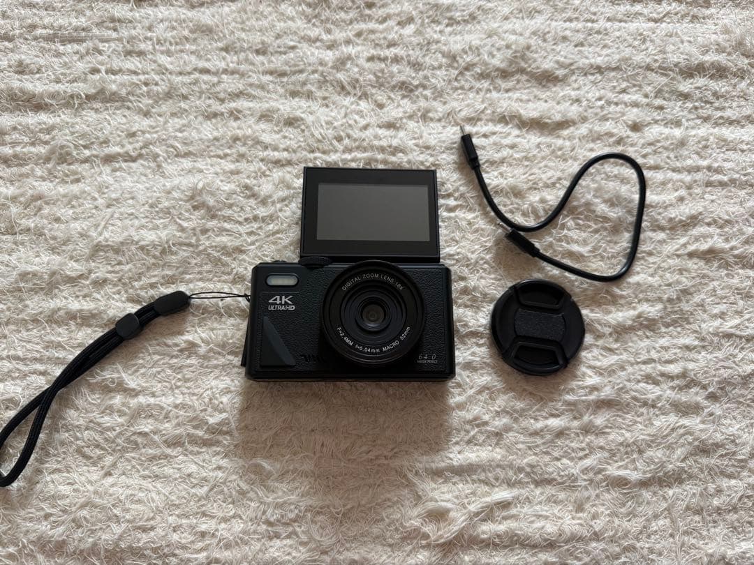 4K UHD デジタルカメラ　ブラック
