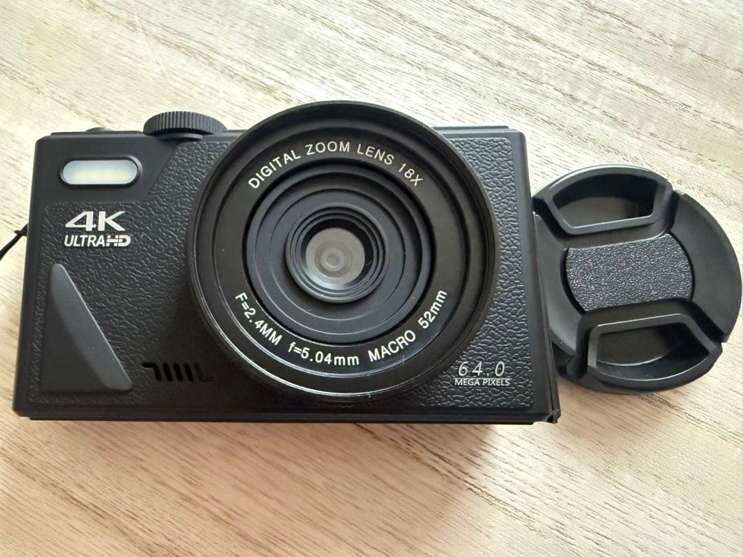 4K UHD デジタルカメラ　ブラック