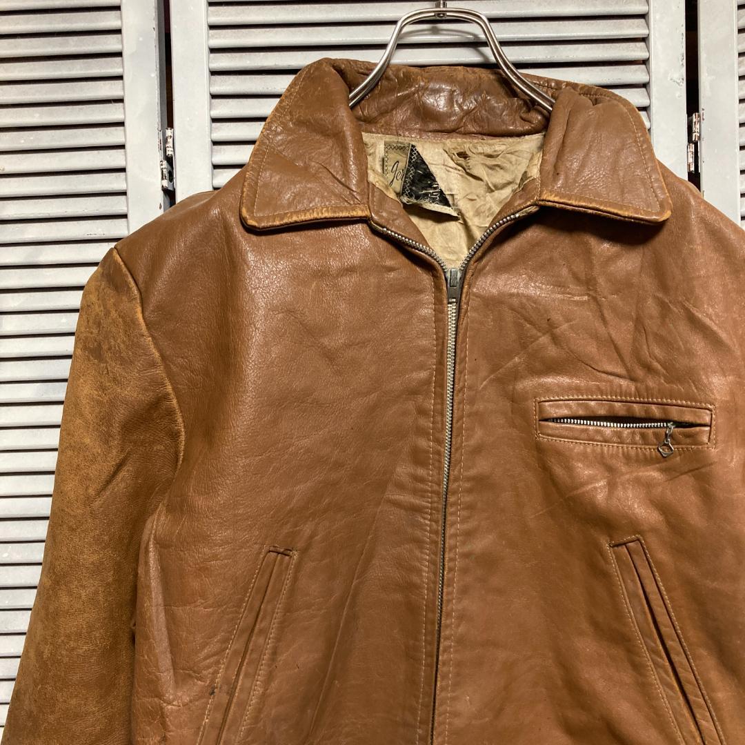 ATYE レザー ジャケット 古着 40s ~ 50s 60s 茶色 ACME