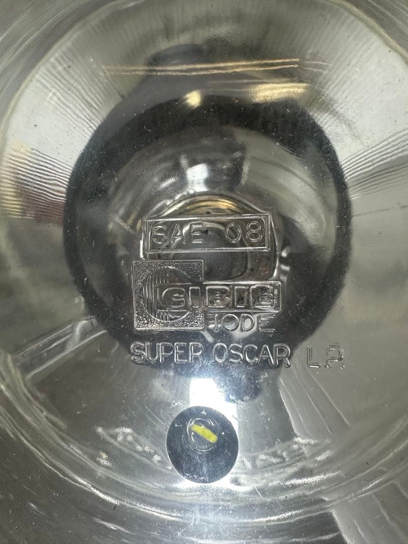 当時物シビエスーパーオスカー180πシビエ凹みレンズ付きヘッドライト/マーシャル