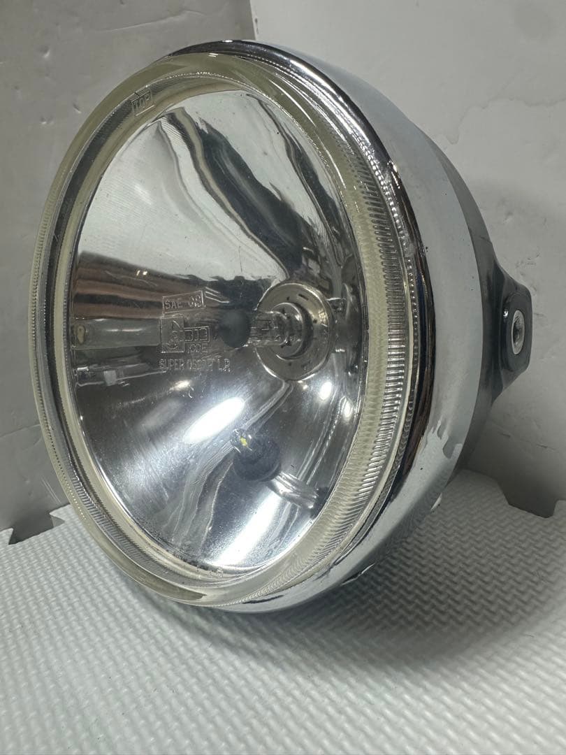 当時物シビエスーパーオスカー180πシビエ凹みレンズ付きヘッドライト/マーシャル