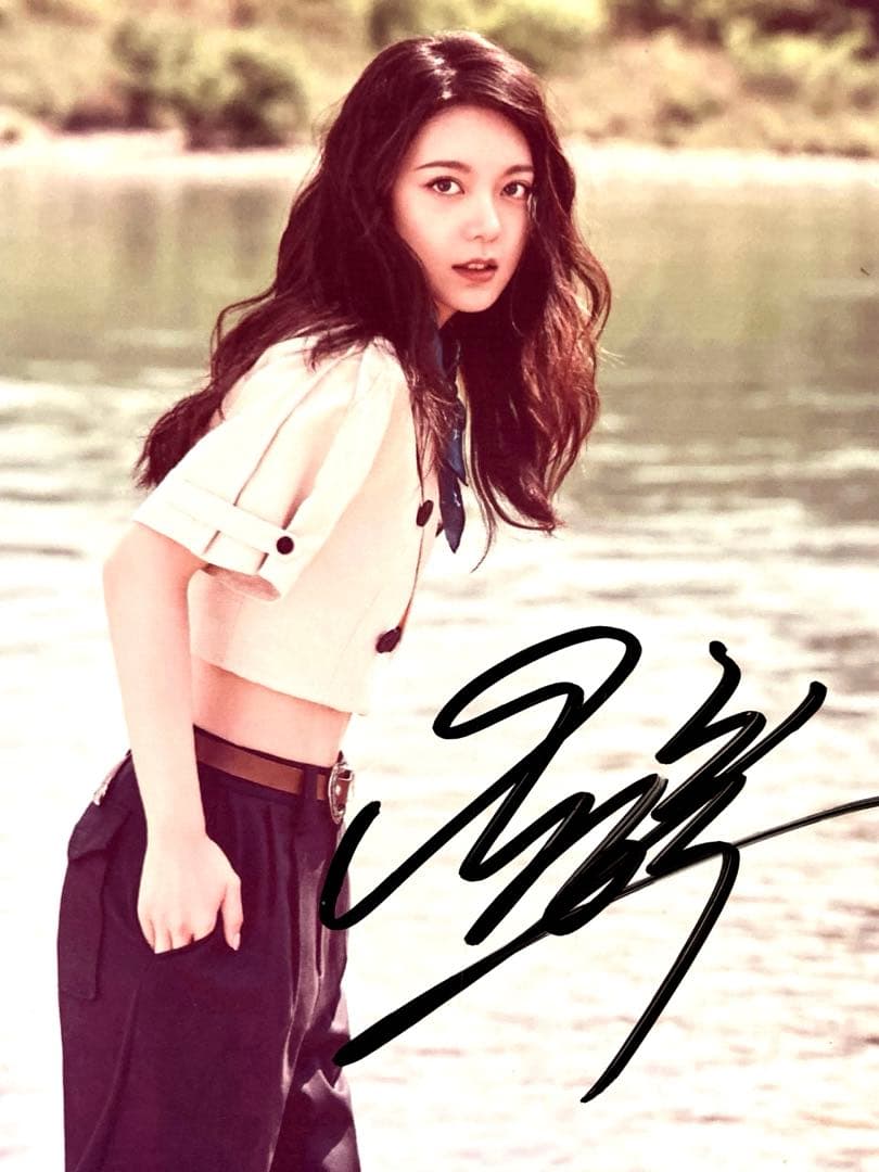 セール中…チャオ・ジンマイ直筆サイン2Lサイズ写真…