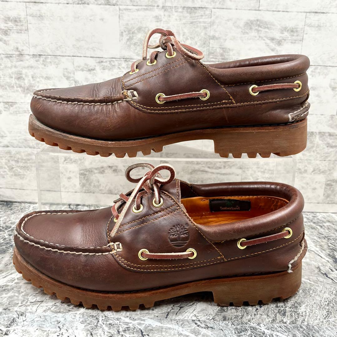 ティンバーランド スリーアイ クラシック ラグ 27 ブラウン デッキシューズ