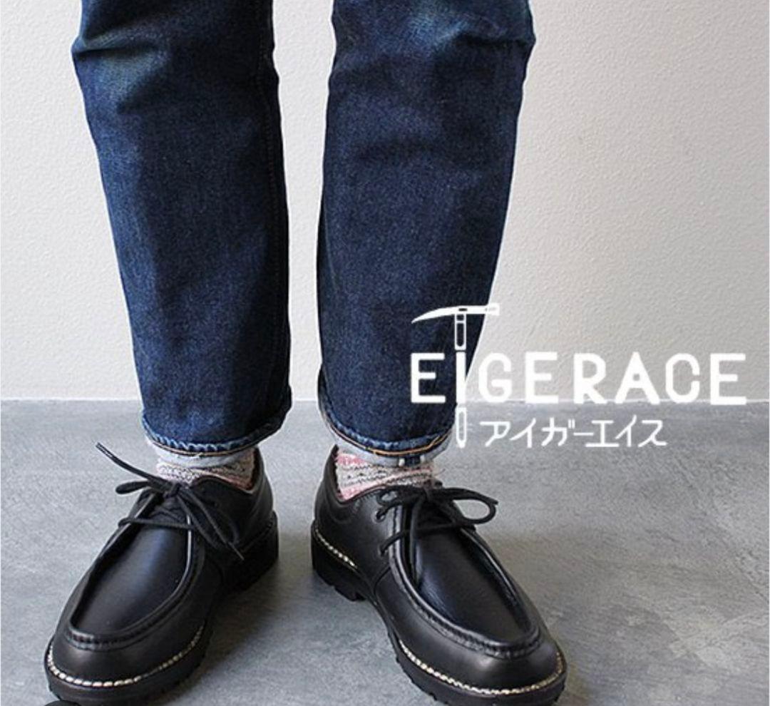 Eigerace 中森商店 アイガーエイス チロリアン シューズ Black