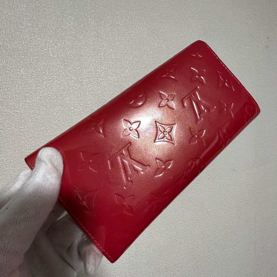 ・ルイヴィトン ヴェルニ 二つ折り長財布 正規品 鑑定済みLOUISVITTON