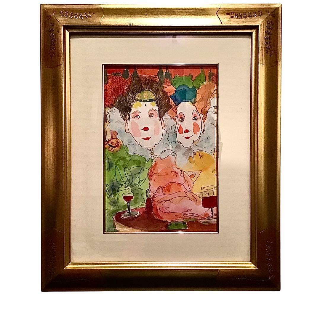 真作‼️「絵画」 HORO石井 ピエロ