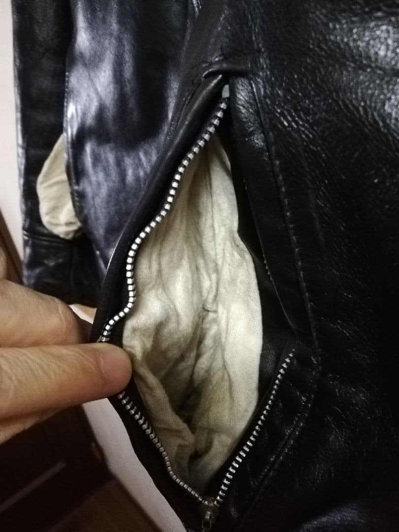 70s ポリスマンジャケット　talon ビンテージ　レザージャケット