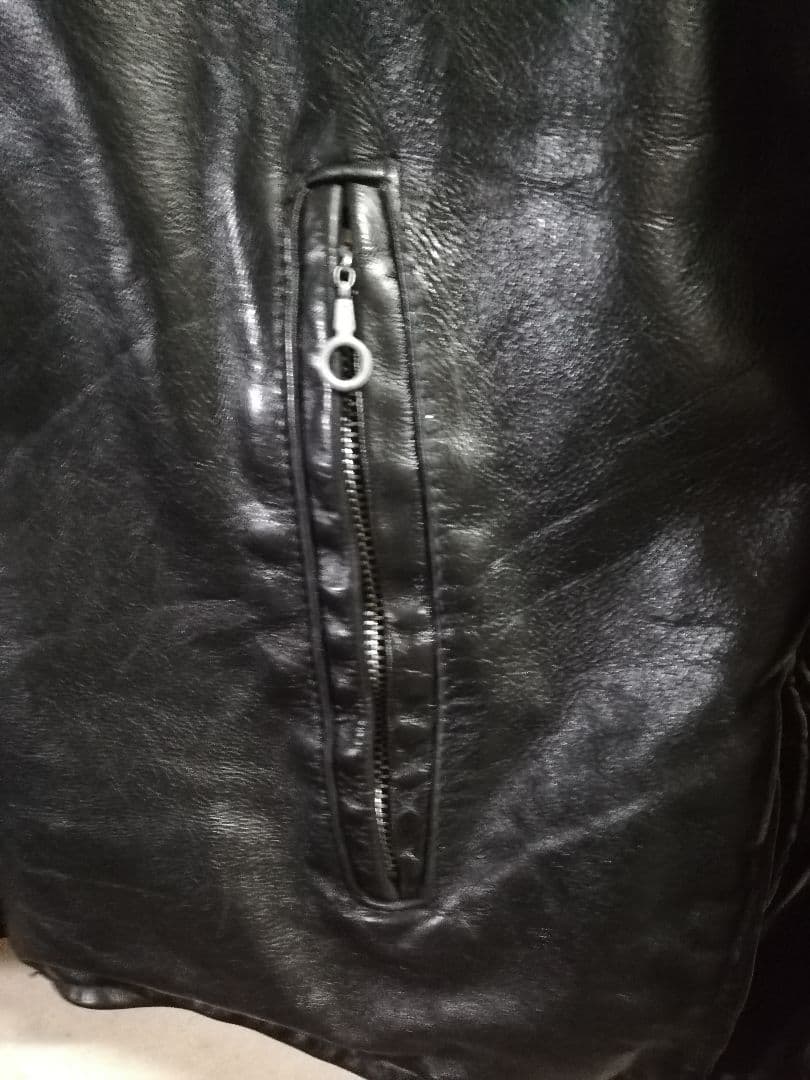 70s ポリスマンジャケット　talon ビンテージ　レザージャケット