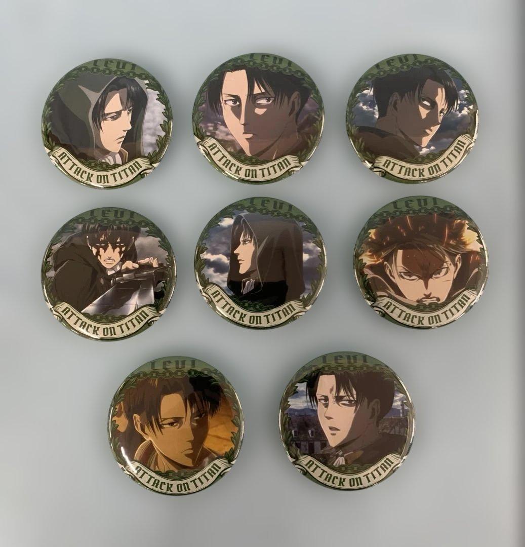 全8種セット 進撃の巨人 トレーディング缶バッジ リヴァイスペシャル Part1