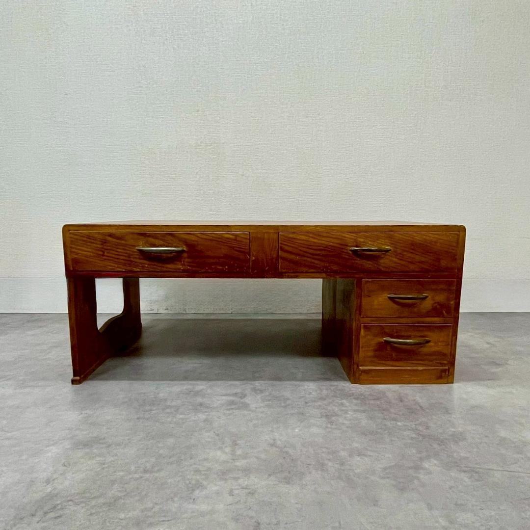 ヴィンテージ 文机 コーヒーテーブル センターテーブル 無垢材 ビンテージ