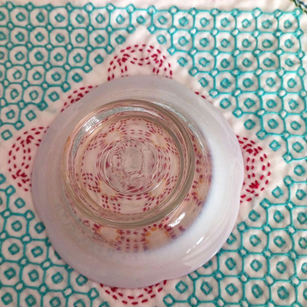 大正ガラス ピンクレッドセット 氷カップと氷コップ