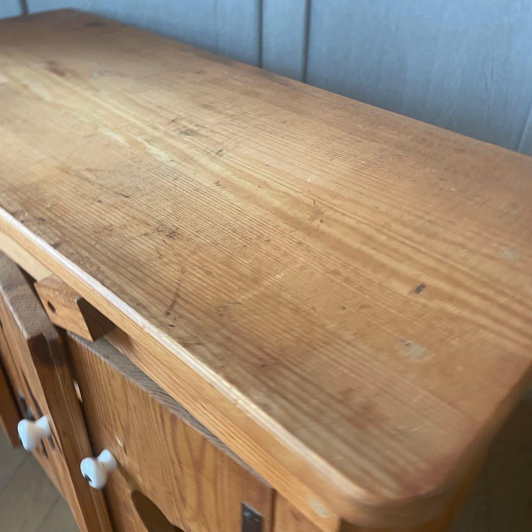 ココア◎used）カントリー家具　キャビネット　ローボード　テレビ台