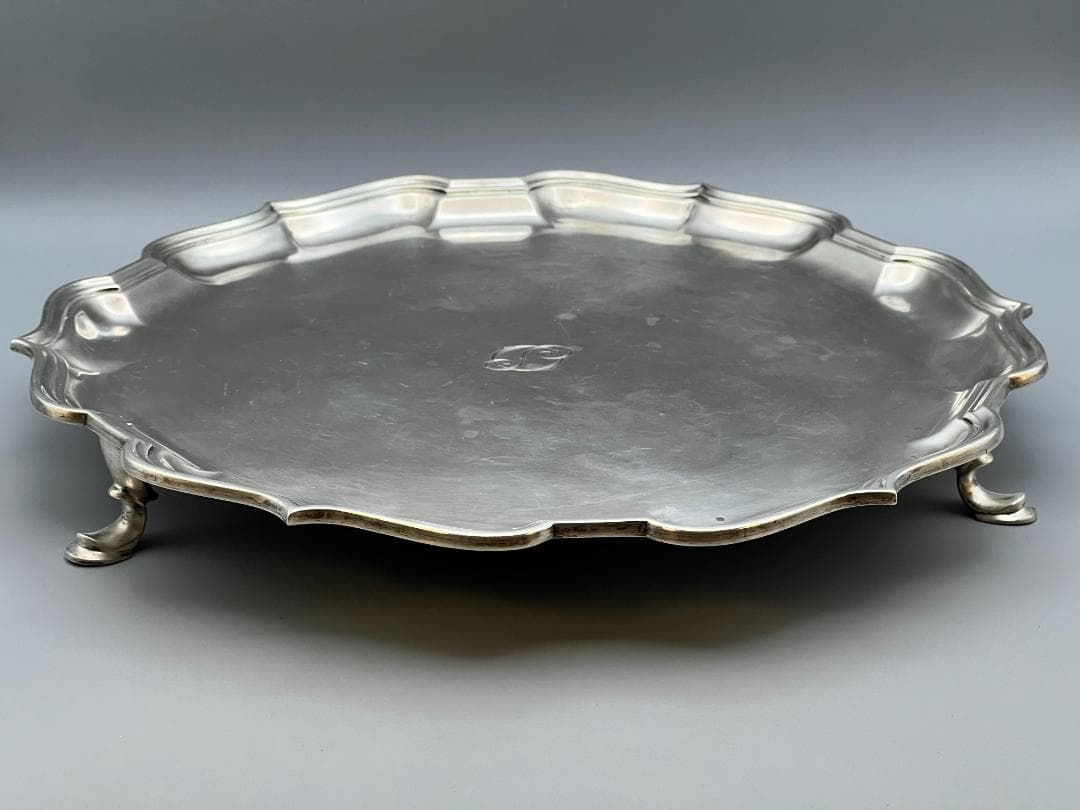 マッピン&ウェッブ／純銀 スターリングシルバー／トレイ　重612g