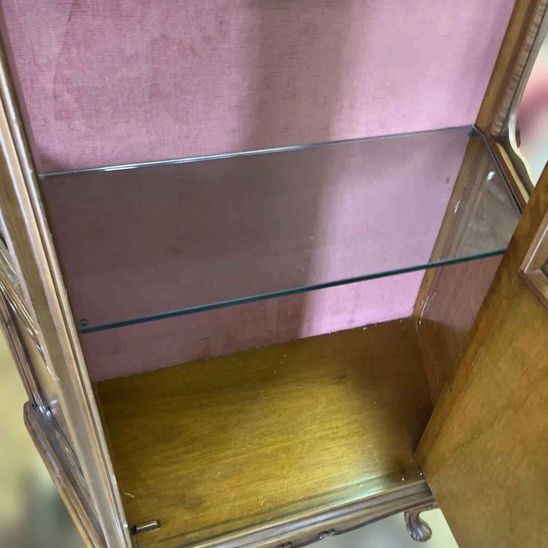 【象嵌】キャビネット◆ヴィンテージ◇程度良好◆鍵付き◇