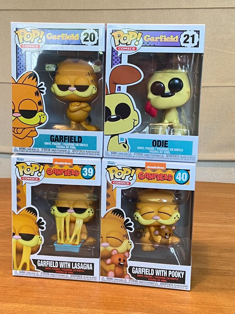 ガーフィールド ＆ オーディ フィギュア 4体セット ファンコポップ