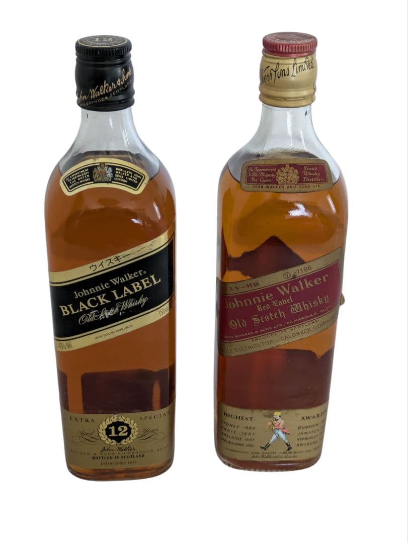 古酒 TECHER`S ヘッジス＆バトラー ジョニーウォーカー 4本セット