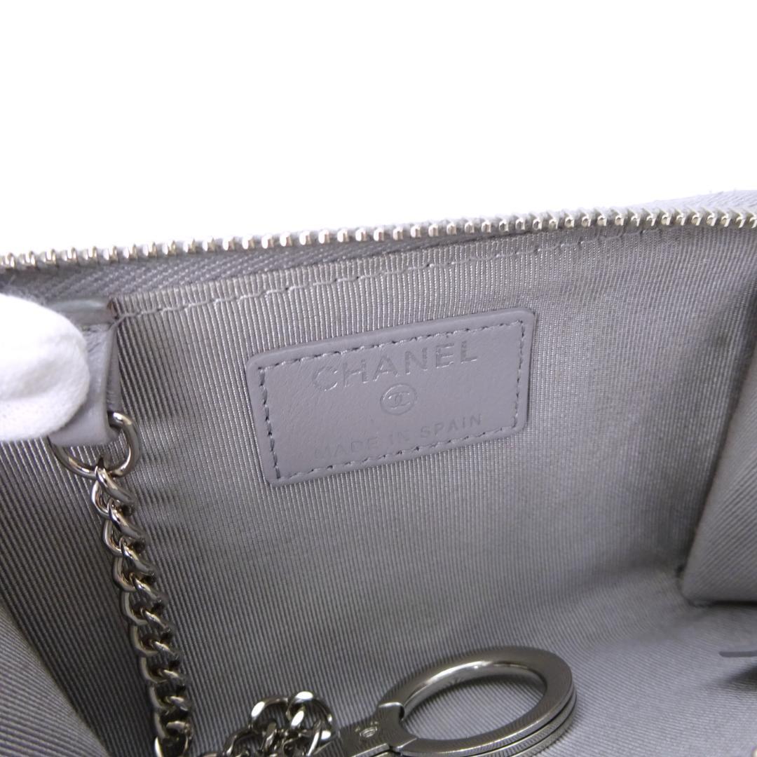 本物 美品■シャネル■スモールウォレット マトラッセ キーホルダー ケース