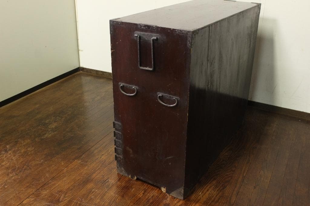 明治時代！最上地方の衣装箪笥 丸金具 時代箪笥/古民家/チェスト/収納/無垢材
