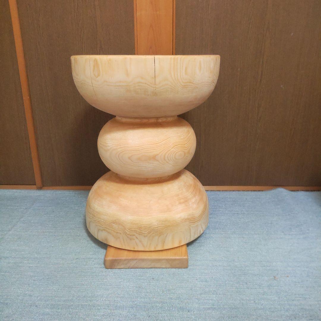 トントン拍子さん専用檜丸太椅子 スツール