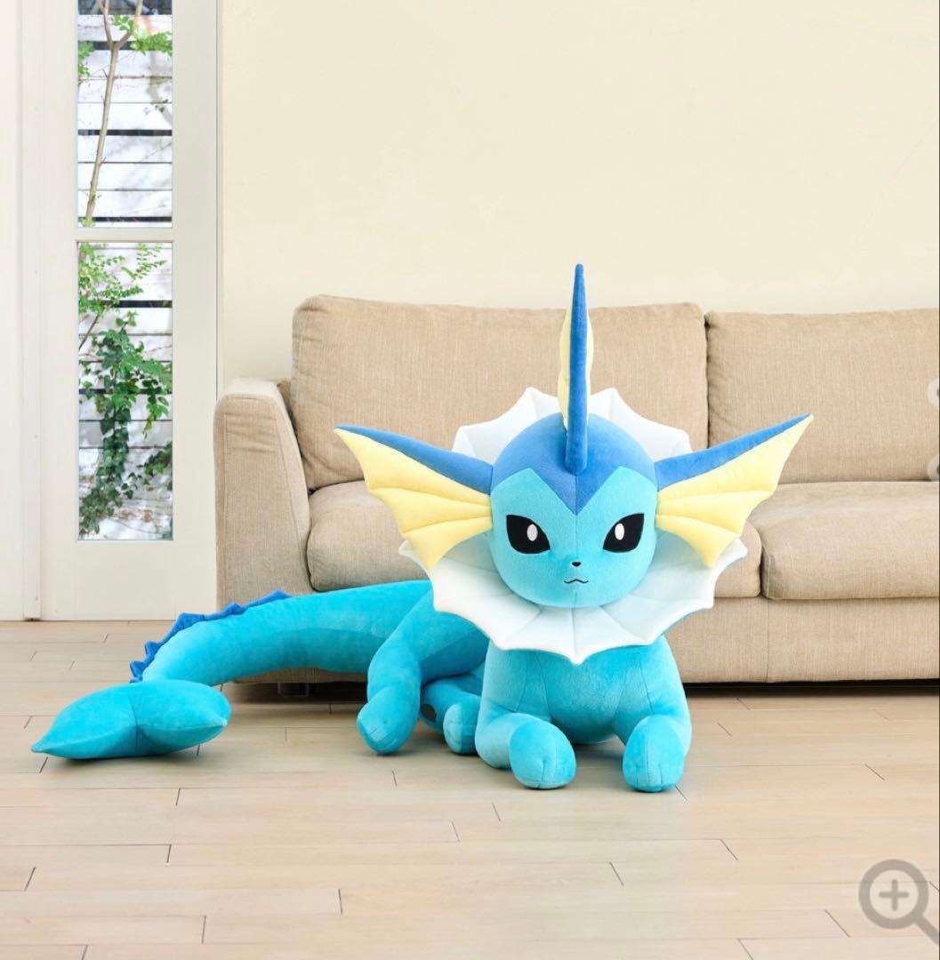 ポケモンセンター限定　シャワーズ　等身大ぬいぐるみ　ブイズ　寝そべり