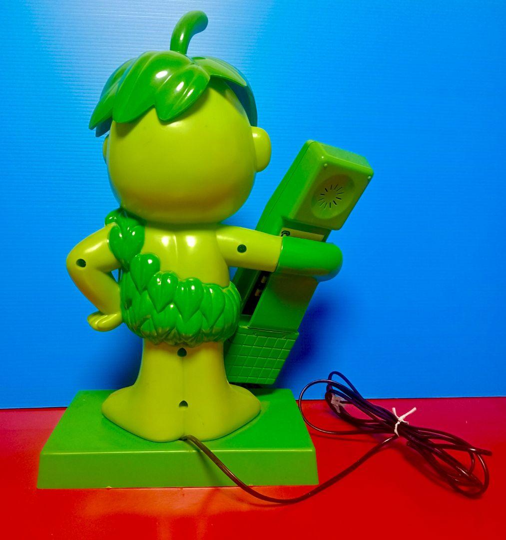 1984 概ね美品 グリーンジャイアントスプラウトプッシュ電話機