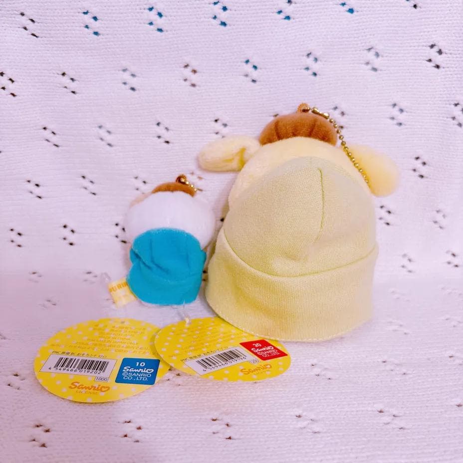 サンリオ　ポムポムプリンカフェ 原宿限定 おそろコーデ 　マスコット　セット