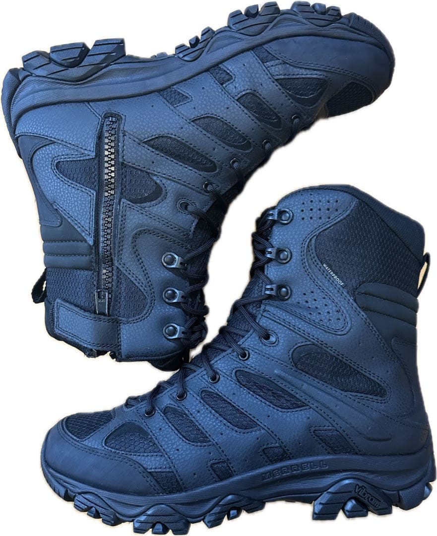 モアブ 3 タクティカル 8 ジップ ウォータープルーフ　28cm ブラック