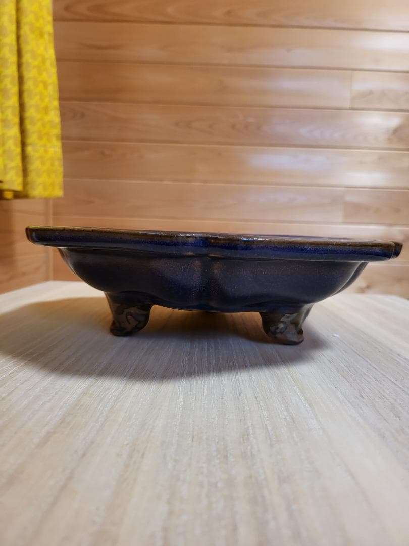 鈞窯 植木鉢支え 水盤