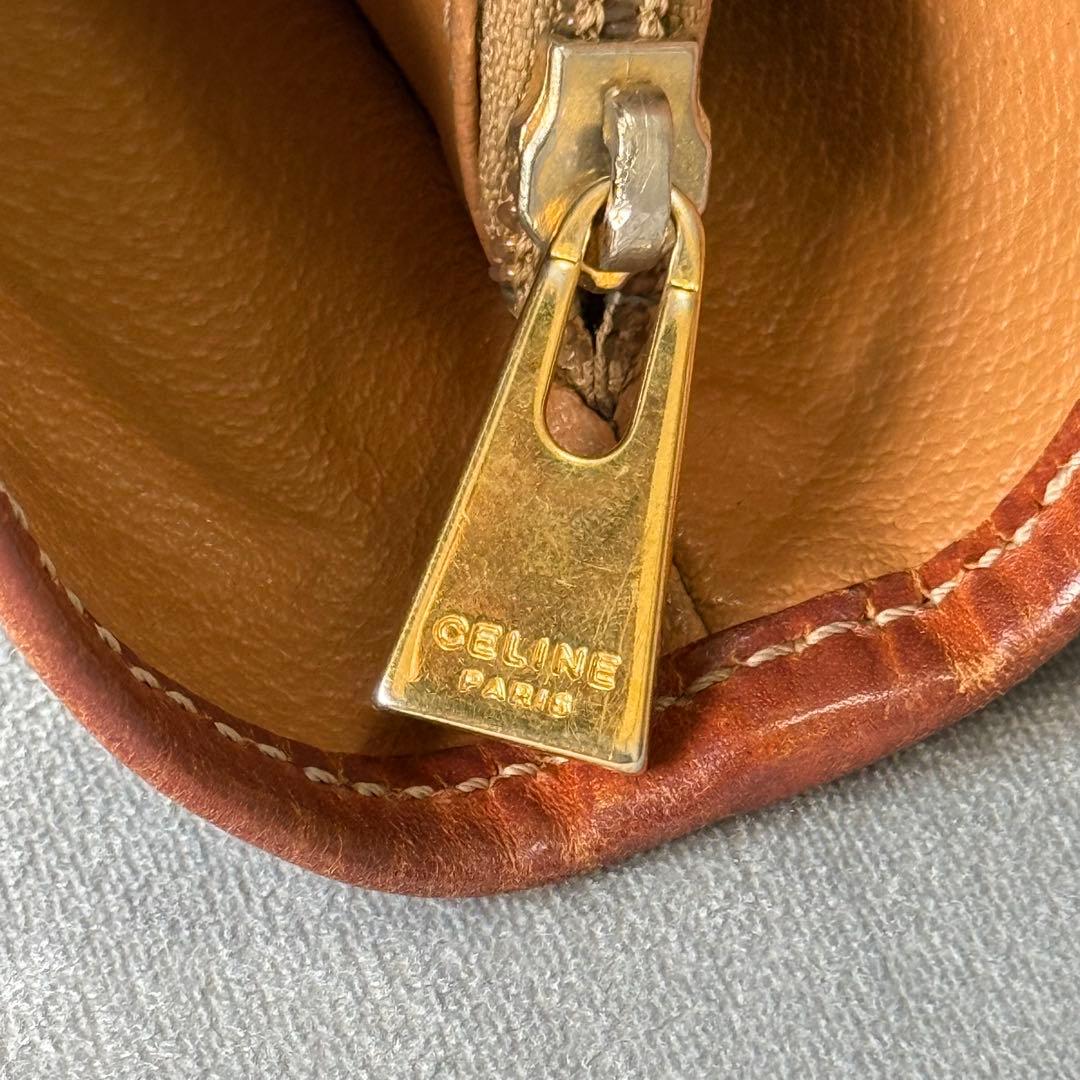 セリーヌ マカダム ハンドバッグ バケツ トートバッグ ブラウン