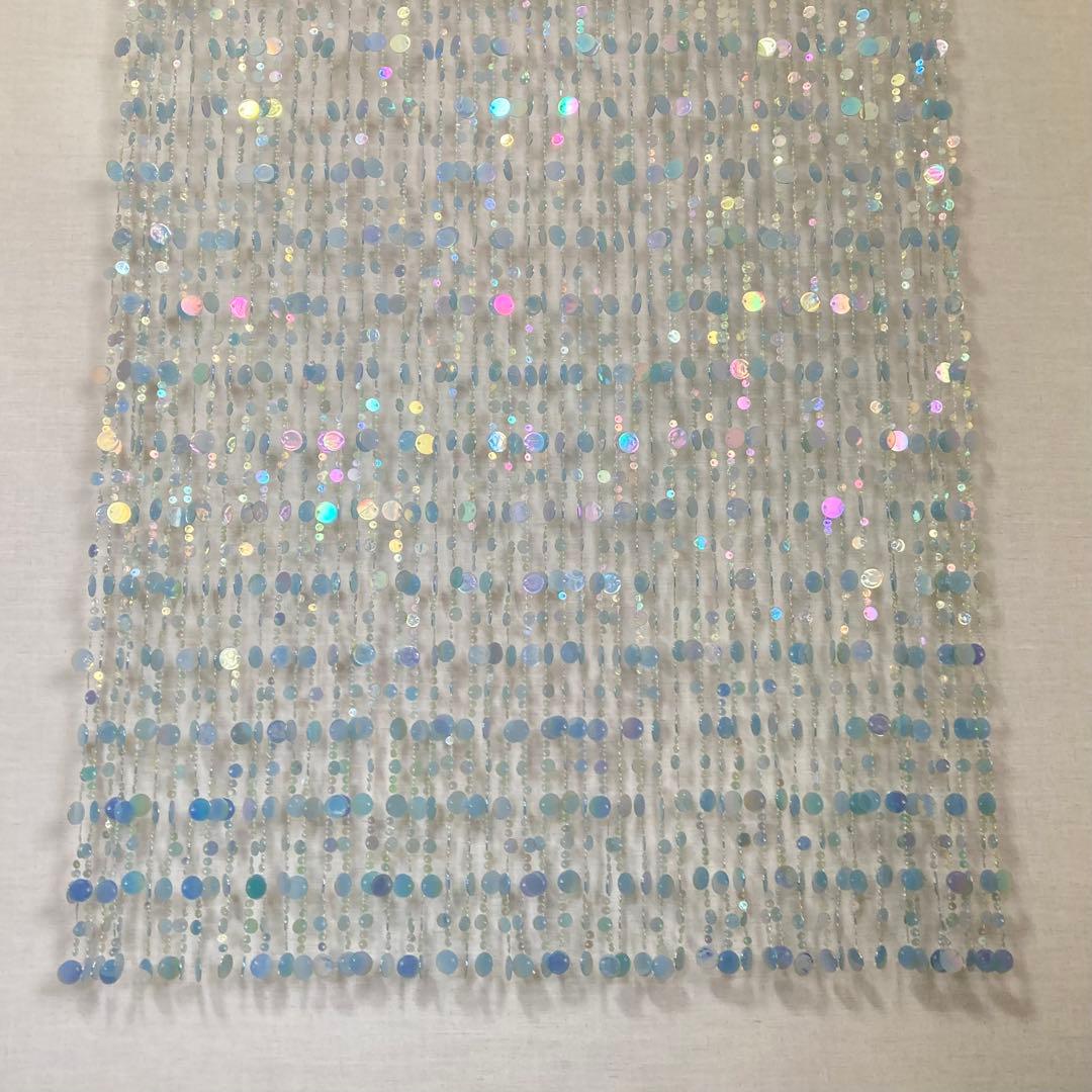 ドアカーテン のれん すだれ 間仕切り 壁掛け キラキラ 大型 ロング レトロ