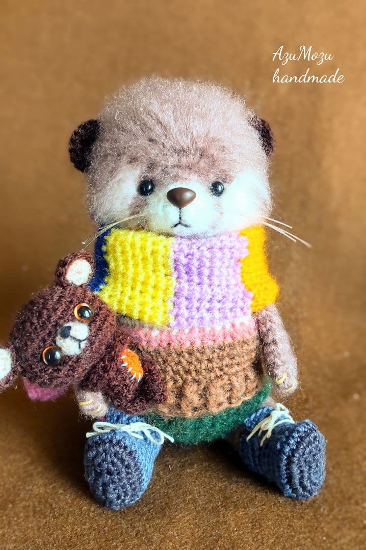 く*み様 カワウソ☆あみぐるみ☆ぬいぐるみ☆ハンドメイド
