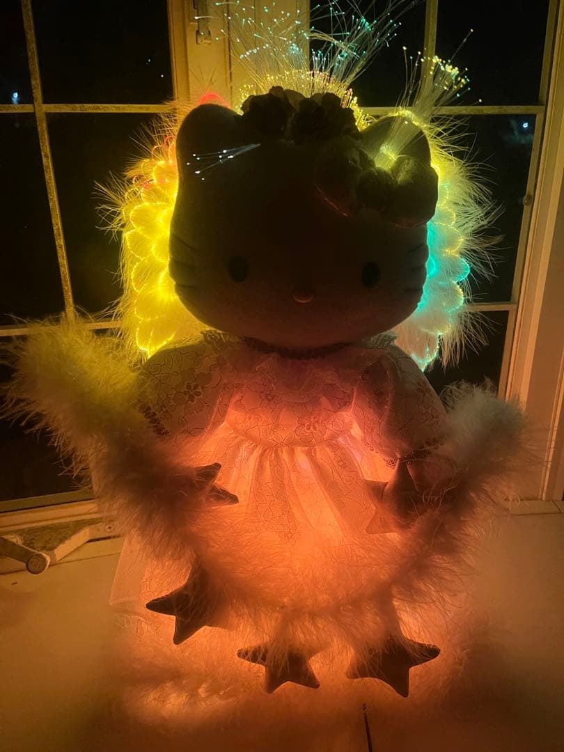 レア！ハローキティ ファイバーライト付きぬいぐるみ