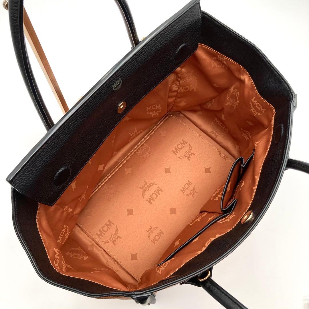 temamo❤️444✨ MCM ヴィセトス ハンドバッグ レザー 総柄