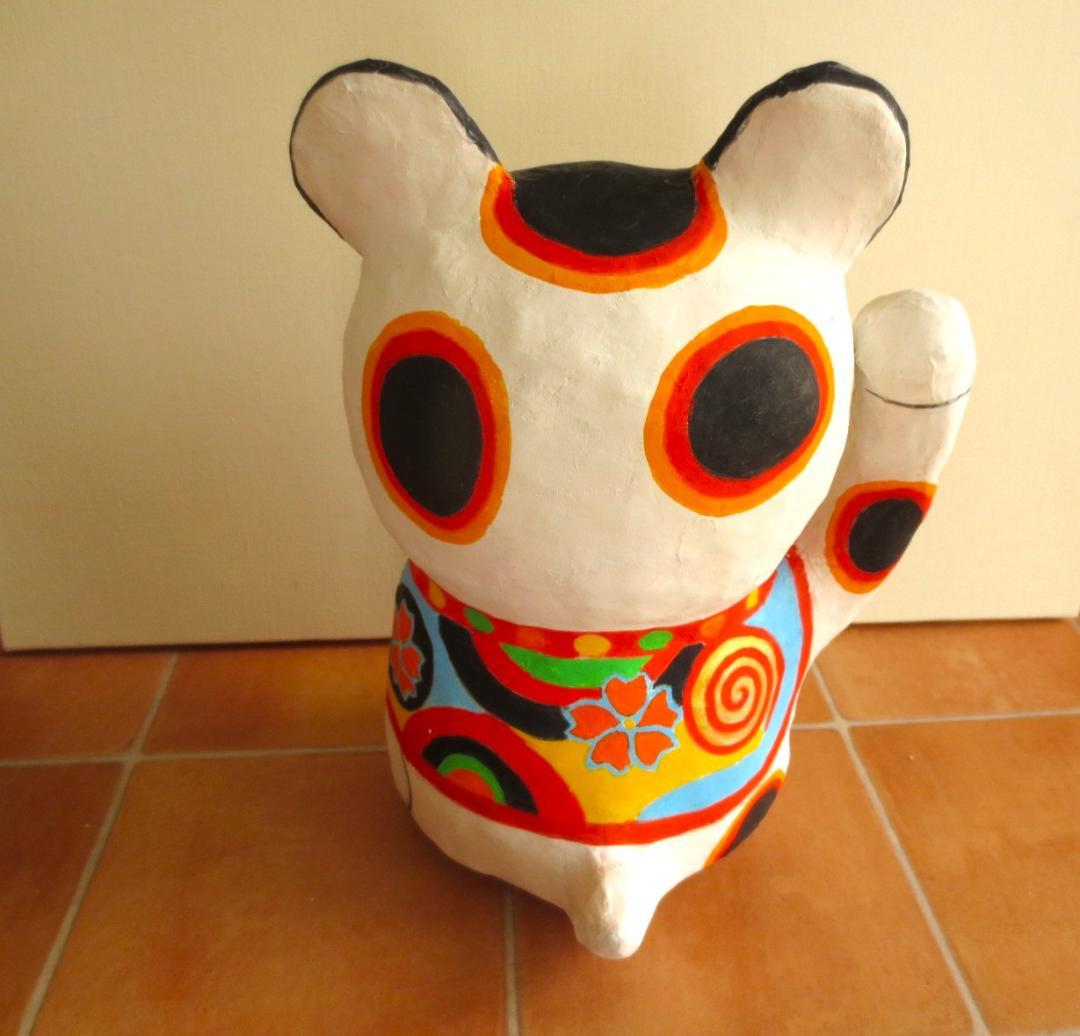 創作張り子　江戸招き猫