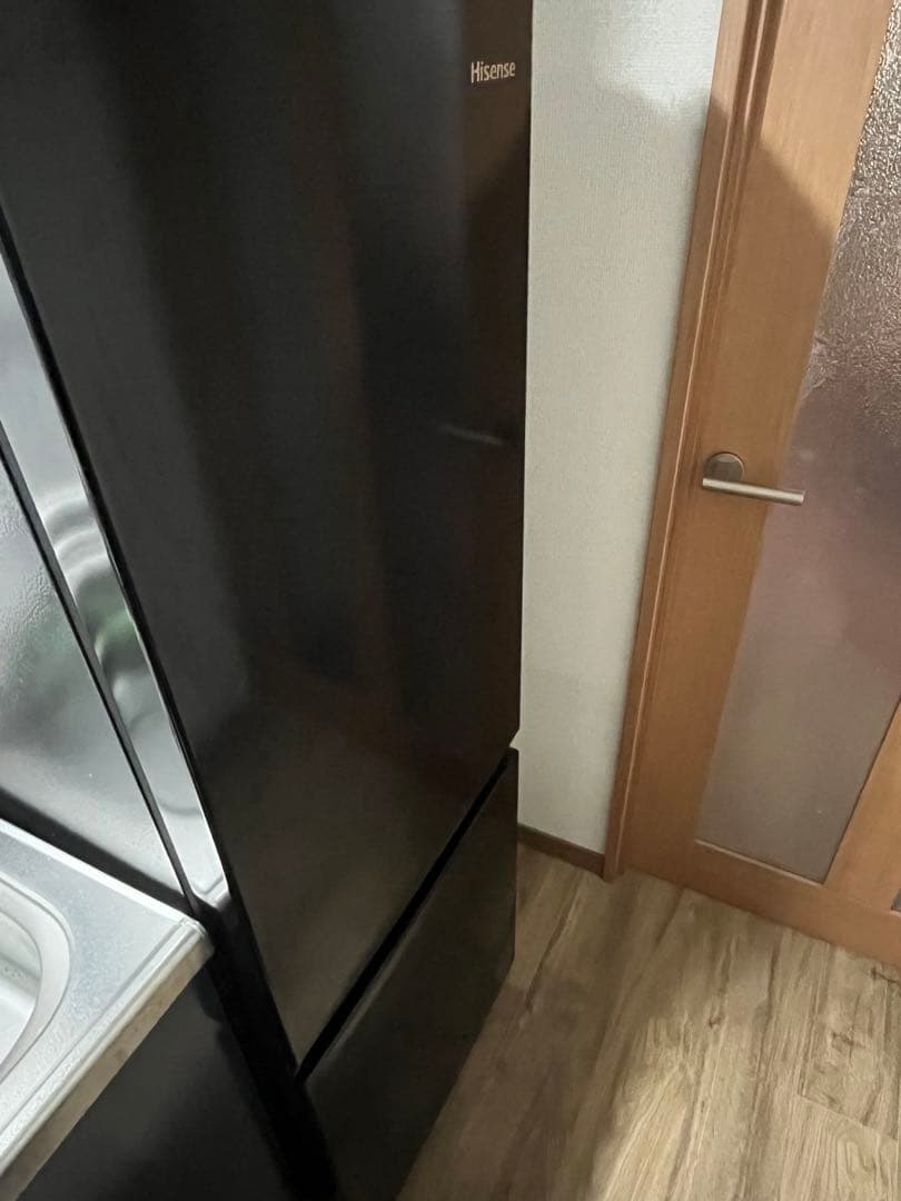 Hisense 冷蔵庫 175L ブラック　一人暮らし　2022年製