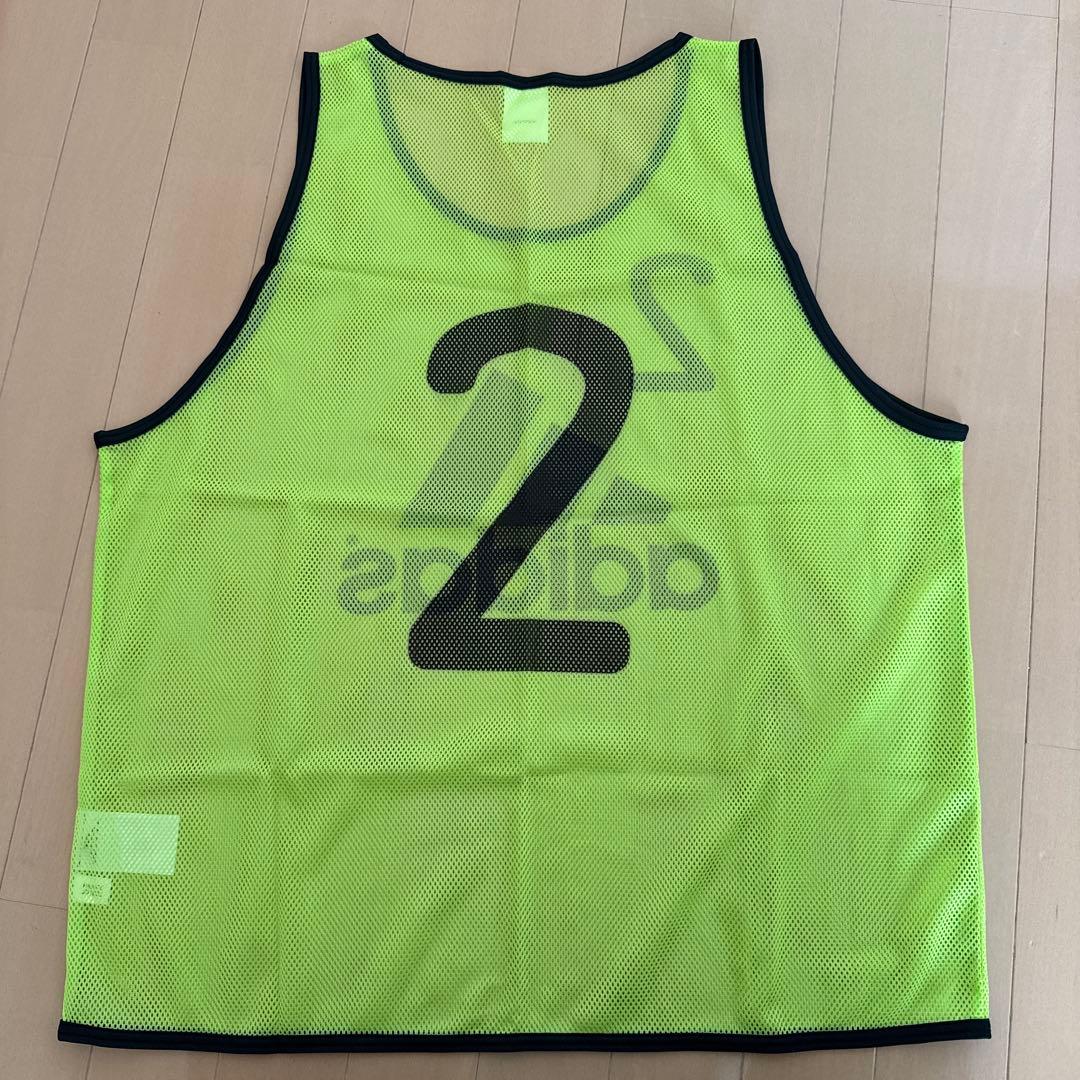 【闘将】10枚セット　adidas メッシュ　ビブス　L