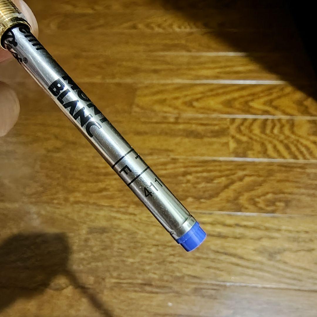 【美品】青インク モンブラン マイスターシュテュック ボールペン