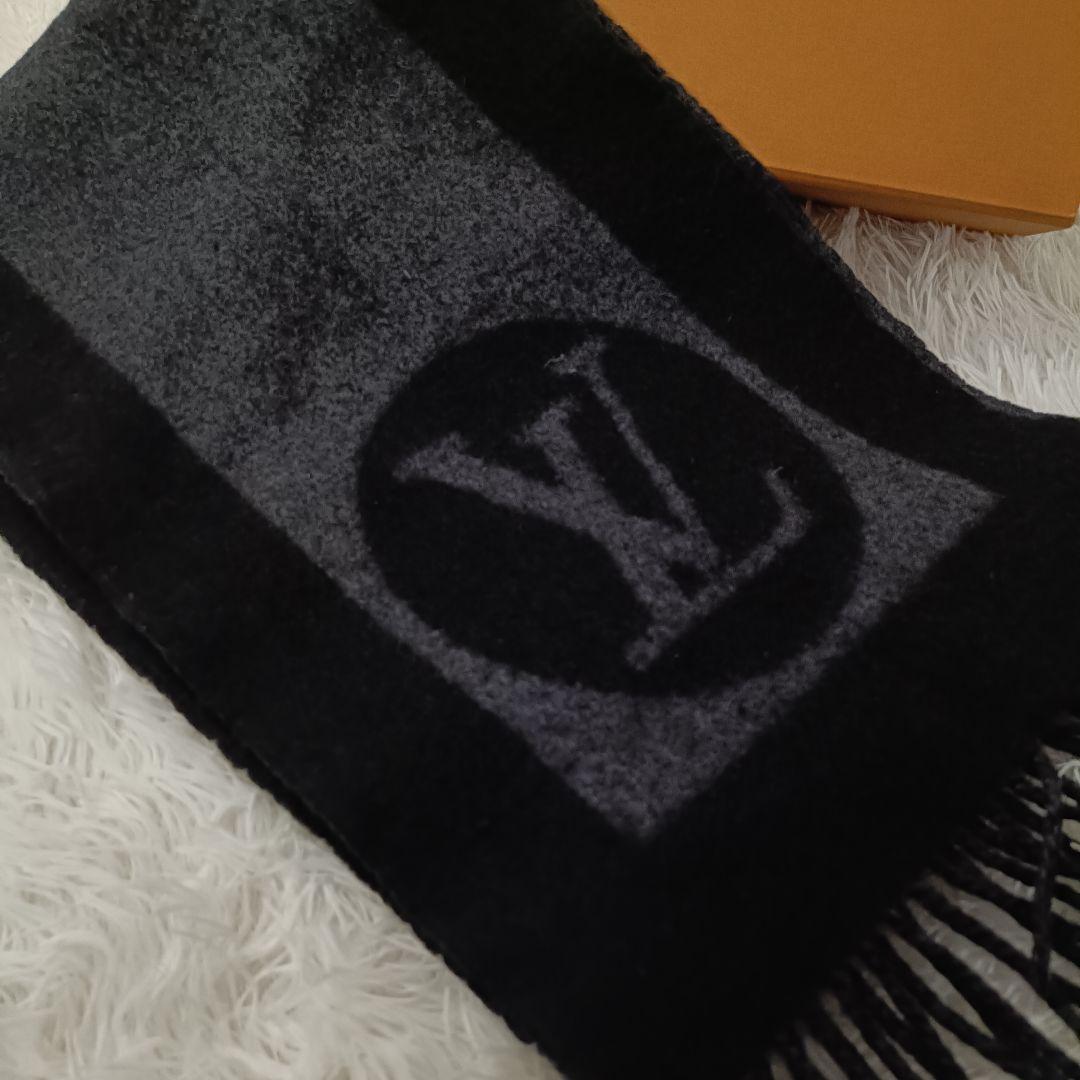 a*c様 極美品✨️　Louis Vuitton ブラック　グレー　マフラー　ヴ