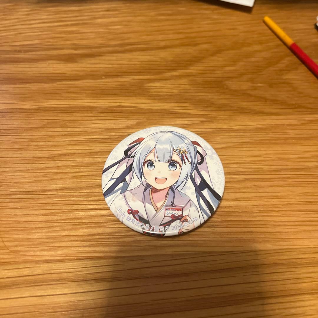 雪ミク MIKU2018 アニメイト 缶バッジ 初音ミク