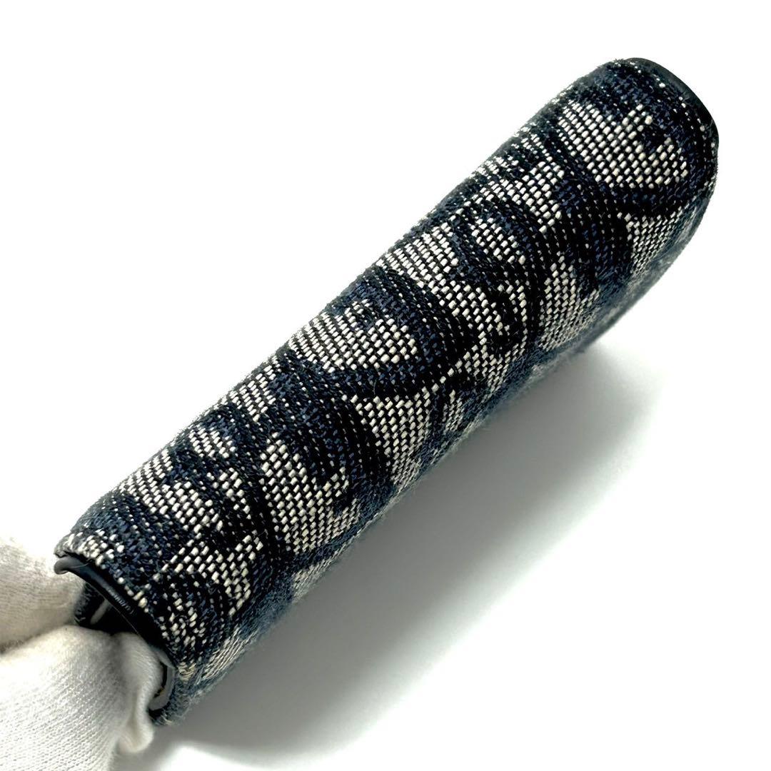 Dior ケース トロッター サドル 折り財布 ミニ財布 ジャガード