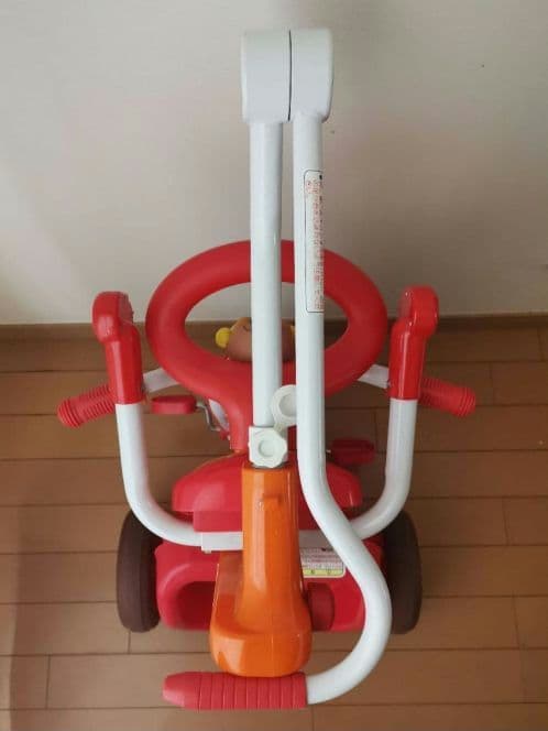 室内保管品☆それいけ!アンパンマン 折りたたみ三輪車 オールインワン