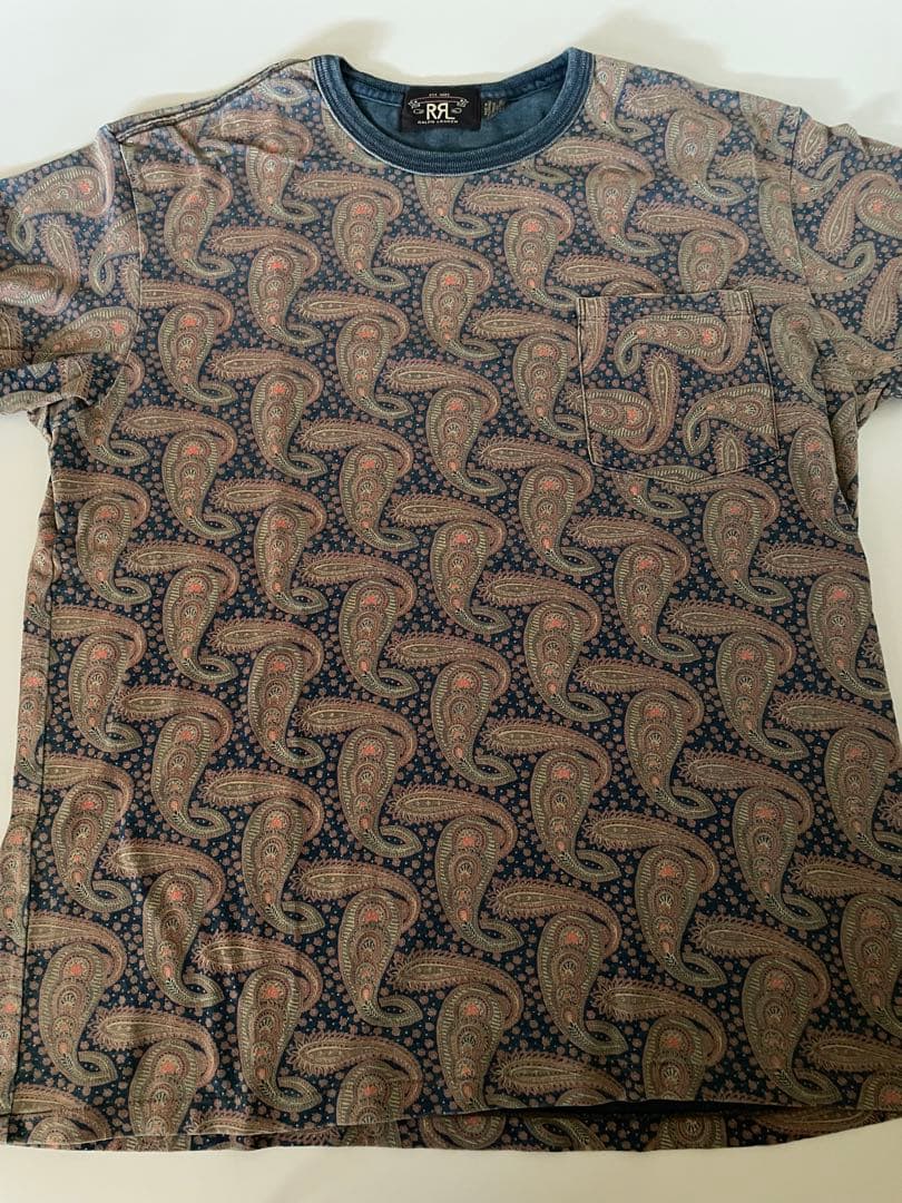 RRL 総柄Tシャツ L ペイズリー