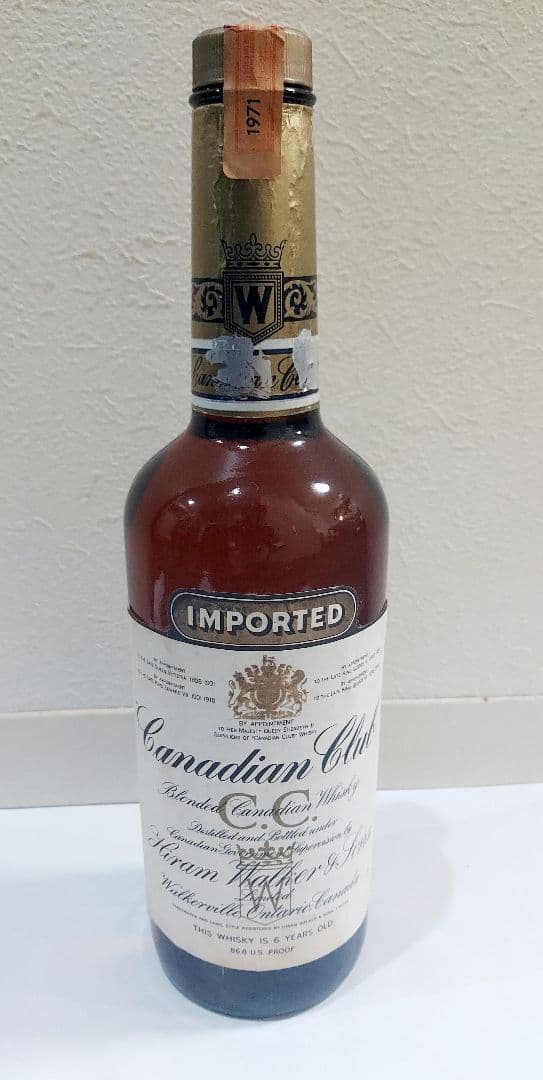 Canadian Club 6年ウイスキー 1971年古酒カナディアンクラブ